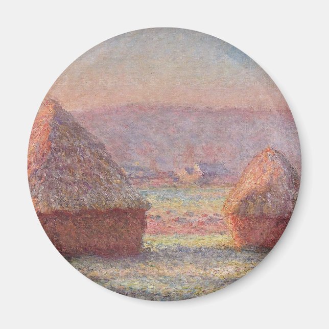 Claude Monet - White Frost Sunrise Magnet (Framsidan)