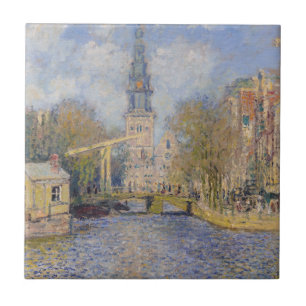 Claude Monet - Windmills nära Zaandam Kakelplatta