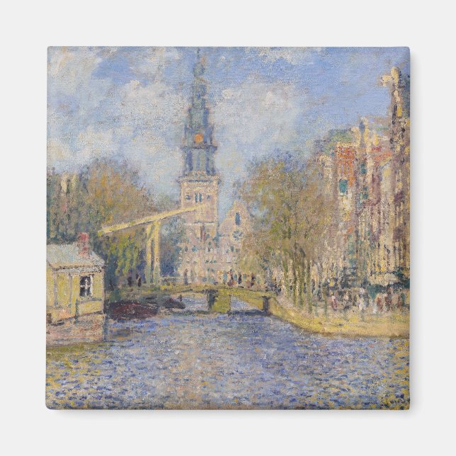 Claude Monet - Windmills nära Zaandam Magnet (Framsidan)