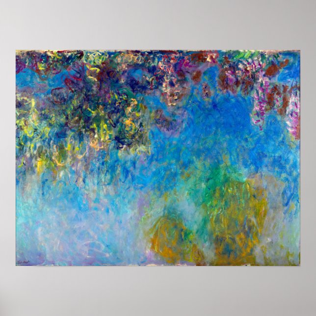 Claude Monet Wisteria Poster (Framsidan)