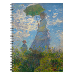 Claude Monet Woman med parasol Anteckningsbok