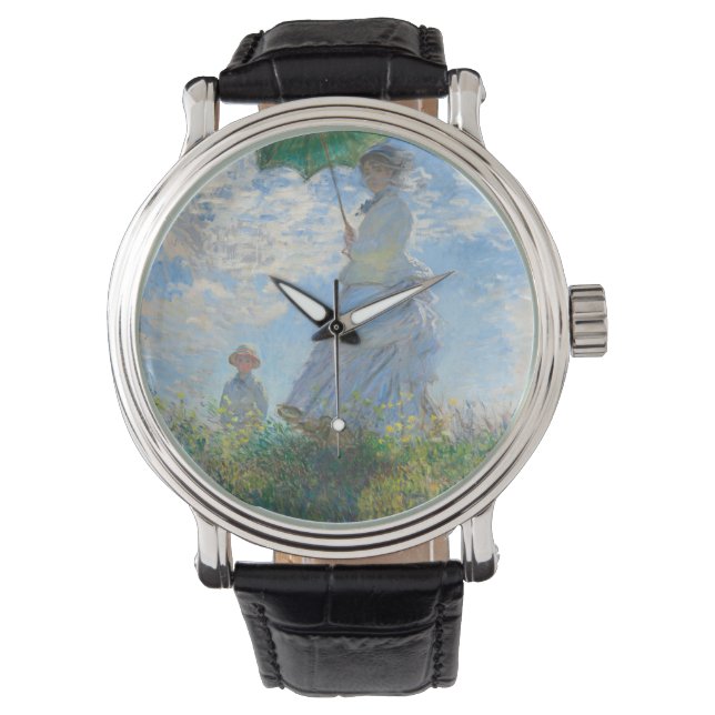 Claude Monet Woman med parasol Armbandsur (Framsida)