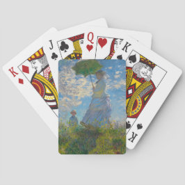 Claude Monet Woman med parasol Casinokort