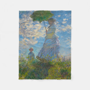 Claude Monet Woman med parasol Fleecefilt