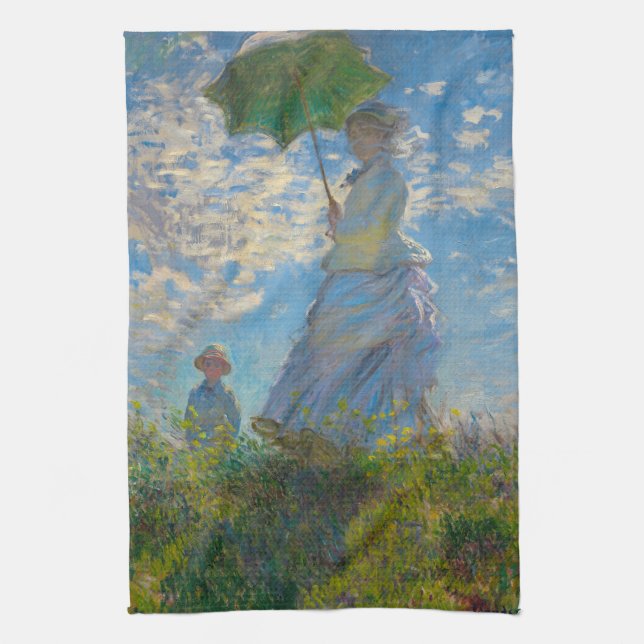 Claude Monet Woman med parasol Kökshandduk (Vertikal)