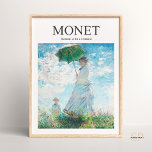 Claude Monet Woman med Parasol Vintage Painting Poster<br><div class="desc">Ta ett steg in i Claude Monets ljusa konst med den här exquisite-konsten. Med den ikoniska målningen "Woman with a Parasol - Madame Monet and Hennes son", fångar detta mästerverk ett uppriktigt ögonblick av ett mor och ett barn i naturens skönhet. Öka din livsmiljö med lite vintage elegans genom att...</div>