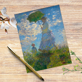 Claude Monet Woman med parasol Vykort