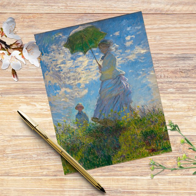 Claude Monet Woman med parasol Vykort (Skapare uppladdad)