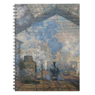 Claude Monet - Yttre vy över Saint-Lazare Station Anteckningsbok