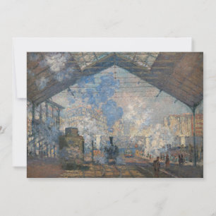 Claude Monet - Yttre vy över Saint-Lazare Station Inbjudningar