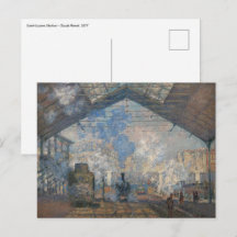 Claude Monet - Yttre vy över Saint-Lazare Station