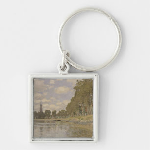Claude Monet Zaandam 1871 Fyrkantig Silverfärgad Nyckelring