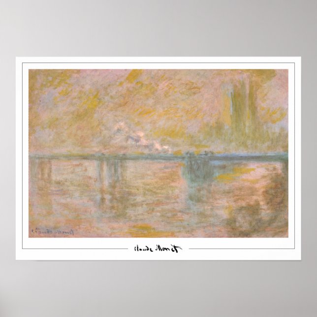 Claude Monet Zedign Art Affisch #12-2 (Framsidan)