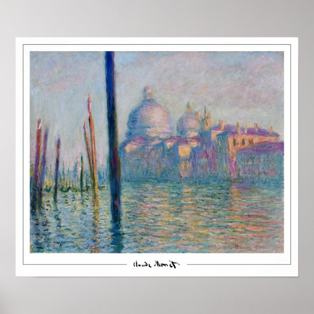 Claude Monet Zedign Art Affisch #257-2 (Framsidan)