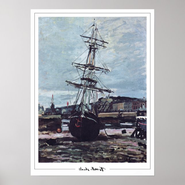 Claude Monet Zedign Art Affisch #401-2 (Framsidan)