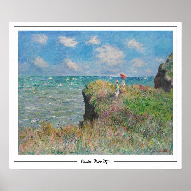 Claude Monet Zedign Art Affisch #47-2 (Framsidan)