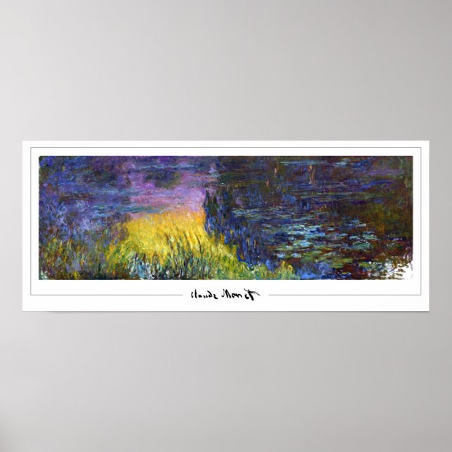 Claude Monet Zedign Art Affisch #485 (Framsidan)
