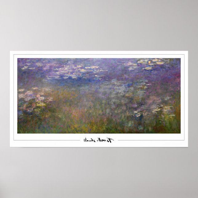 Claude Monet Zedign Art Affisch #551-2 (Framsidan)