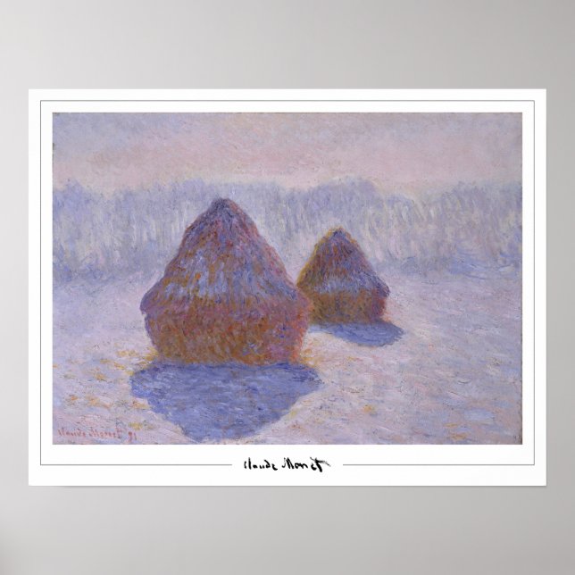 Claude Monet Zedign Art Affisch #670 (Framsidan)
