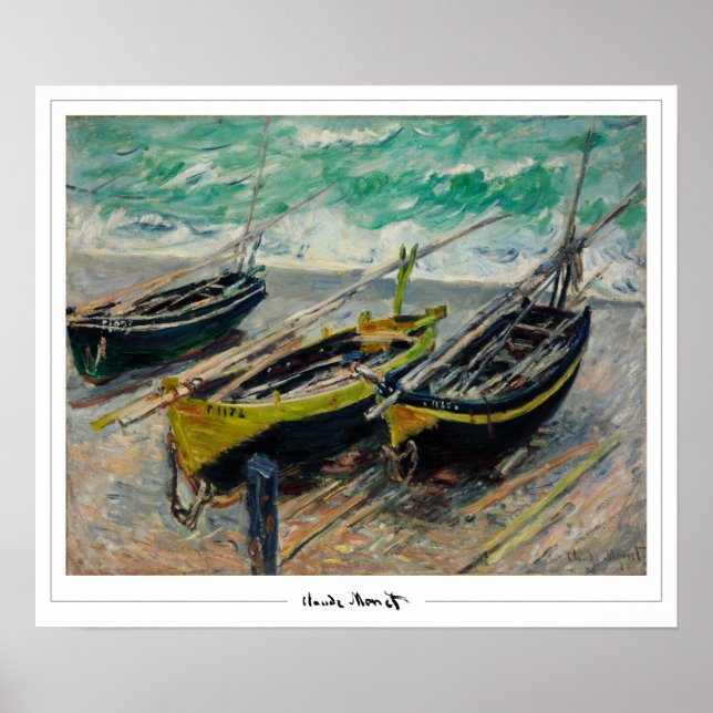 Claude Monet Zedign Art Affisch #8 (Framsidan)