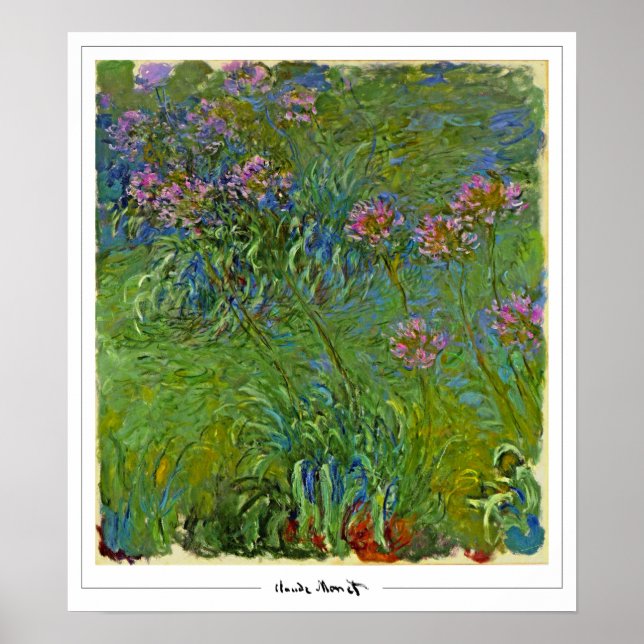 Claude Monet Zedign Art Poster #158 (Framsidan)