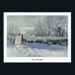 Claude Monet Zedign Art Poster #15-2<br><div class="desc">Claude Monet #15-2 (Magpie) art och namnteckning poster av Zedign House. Om du vill ha mer bilder och design från Claude Monet - Paintings & Teckning Vol 2 kan du gå till https://books.zedign.com/zas/3.html</div>