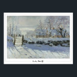 Claude Monet Zedign Art Poster #15-2<br><div class="desc">Claude Monet #15-2 (Magpie) art och namnteckning poster av Zedign House. Om du vill ha mer bilder och design från Claude Monet - Paintings & Teckning Vol 2 kan du gå till https://books.zedign.com/zas/3.html</div>