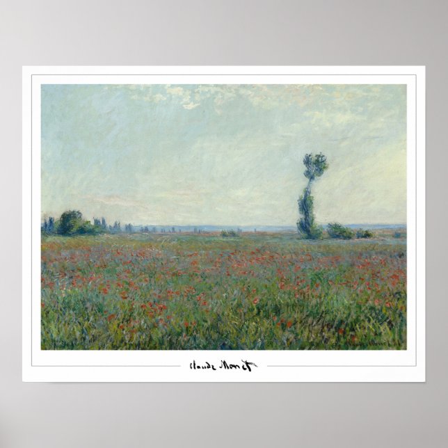 Claude Monet Zedign Art Poster #16-2 (Framsidan)