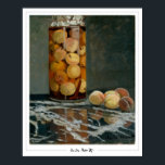 Claude Monet Zedign Art Poster #1-2<br><div class="desc">Claude Monet #1-2 (Burk av persikor) art och namnteckning poster av Zedign House. Om du vill ha mer bilder och design från Claude Monet - Paintings & Teckning Vol 2 kan du gå till https://books.zedign.com/zas/3.html</div>