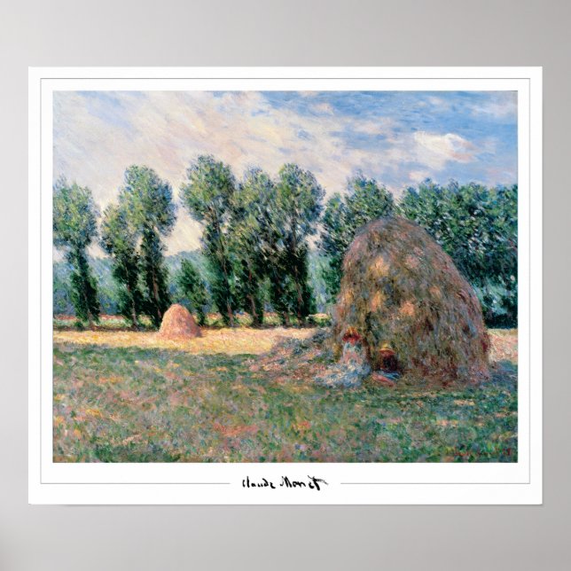 Claude Monet Zedign Art Poster #21-2 (Framsidan)