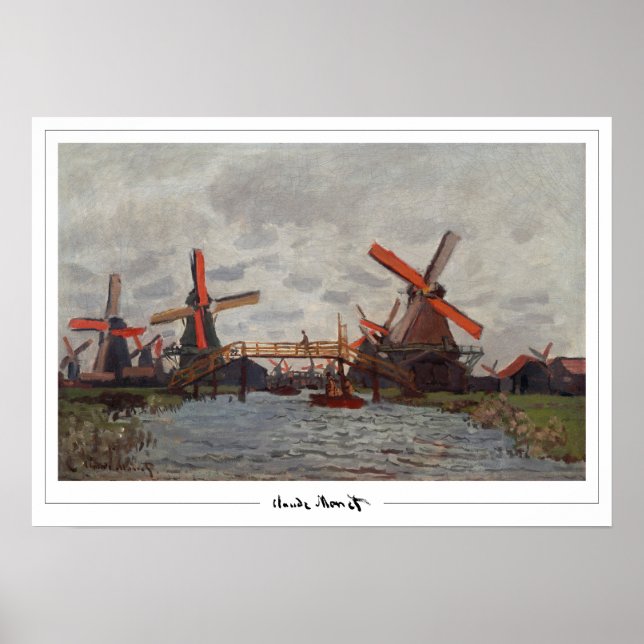 Claude Monet Zedign Art Poster #22-2 (Framsidan)