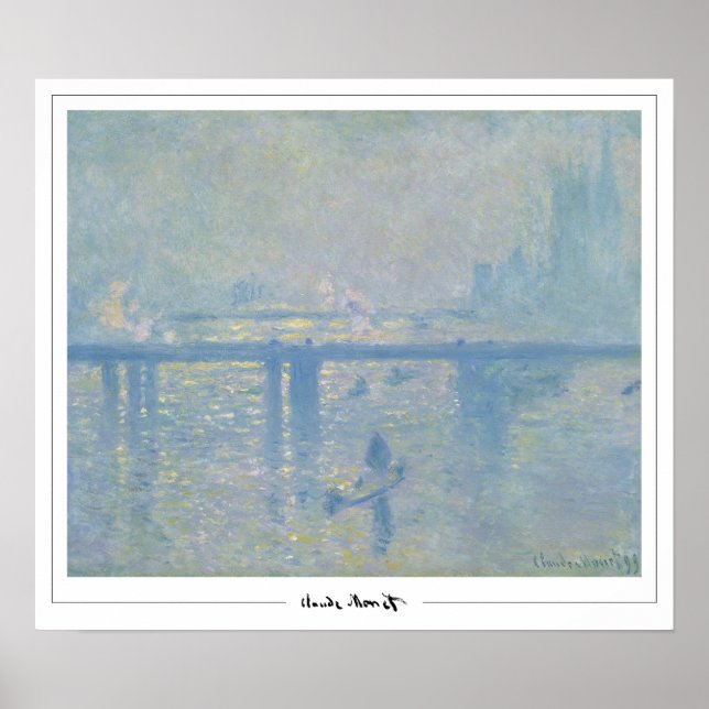 Claude Monet Zedign Art Poster #27-2 (Framsidan)
