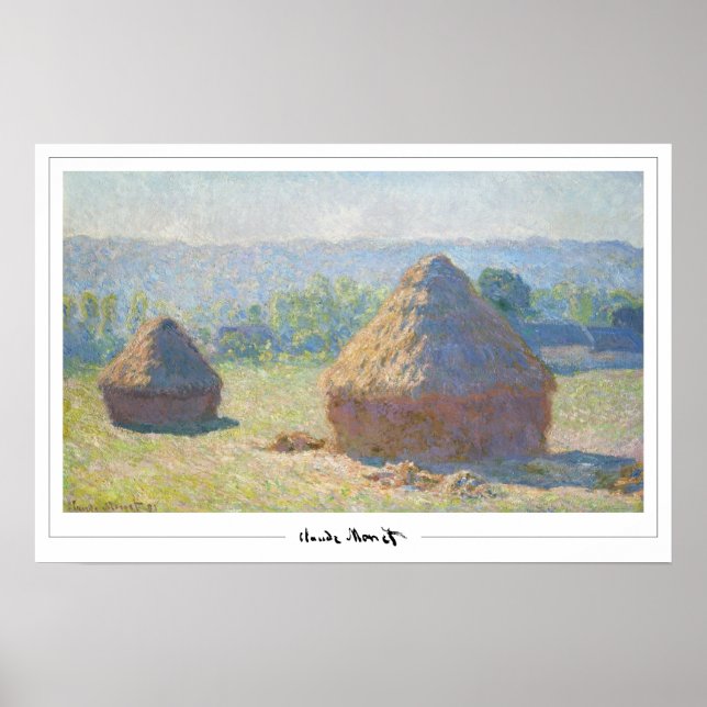 Claude Monet Zedign Art Poster #31 (Framsidan)