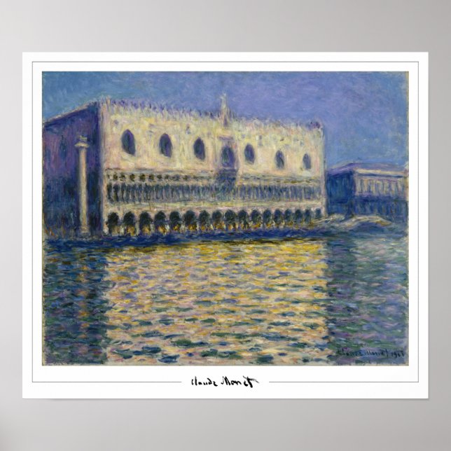 Claude Monet Zedign Art Poster #43-2 (Framsidan)