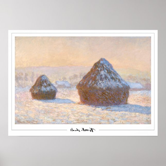 Claude Monet Zedign Art Poster #49 (Framsidan)
