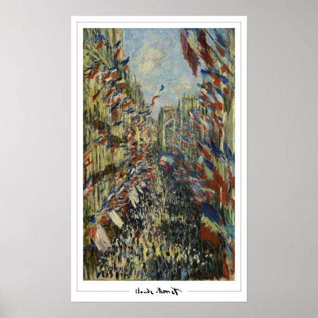 Claude Monet Zedign Art Poster #54 (Framsidan)