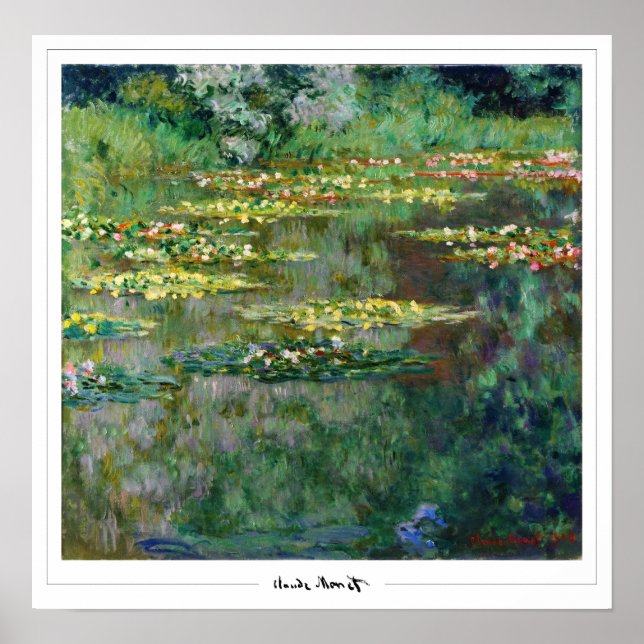 Claude Monet Zedign Art Poster nr 13 (Framsidan)