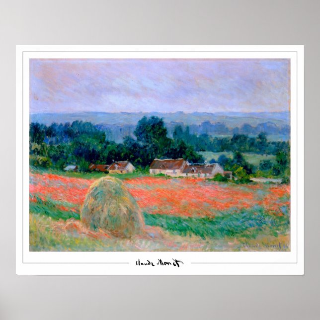 Claude Monet Zedign Art Poster nr 160-2 (Framsidan)