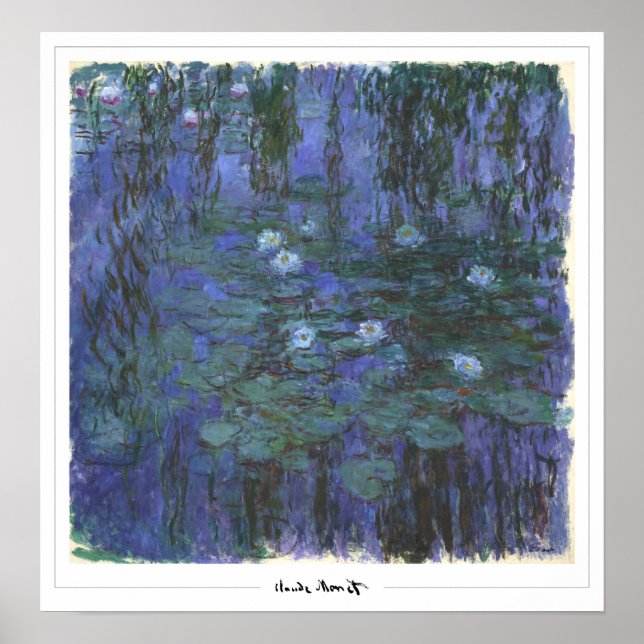 Claude Monet Zedign Art Poster nr 30 (Framsidan)