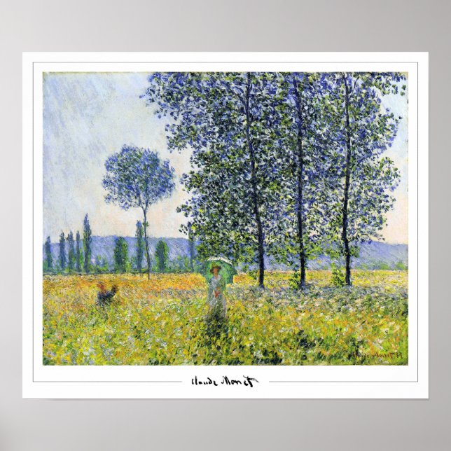 Claude Monet Zedign Art Poster nr 327-2 (Framsidan)