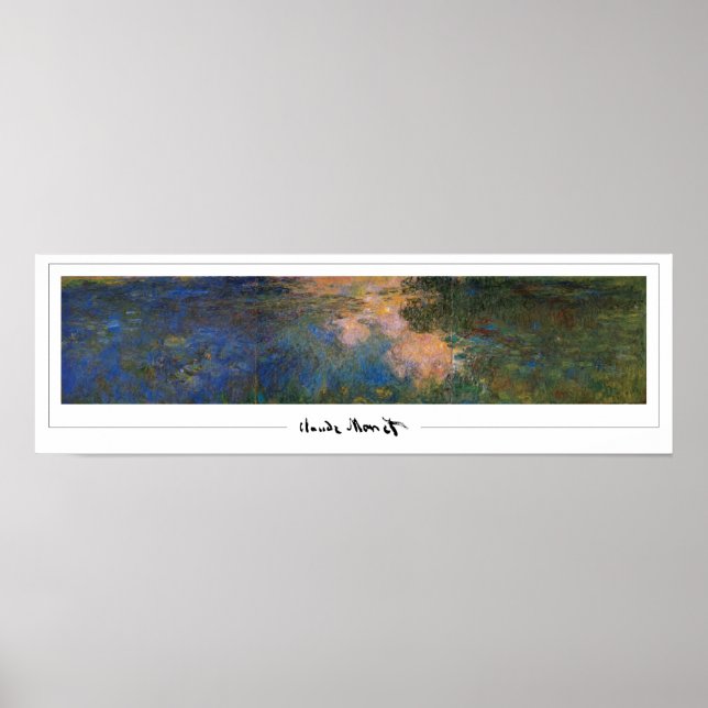 Claude Monet Zedign Art Poster nr 334 (Framsidan)