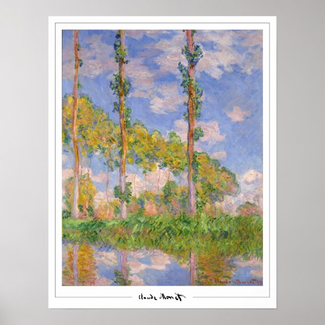 Claude Monet Zedign Art Poster nr 34 (Framsidan)