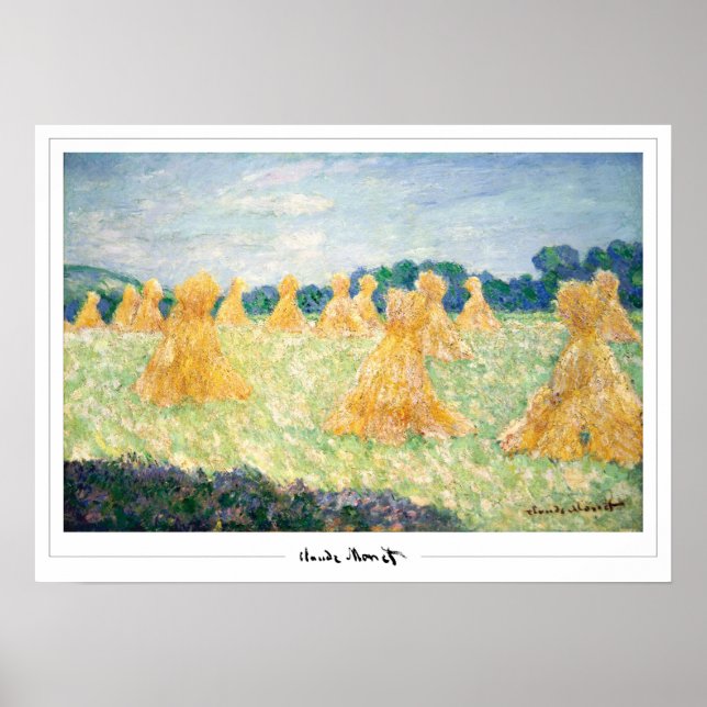 Claude Monet Zedign Art Poster nr 34-2 (Framsidan)