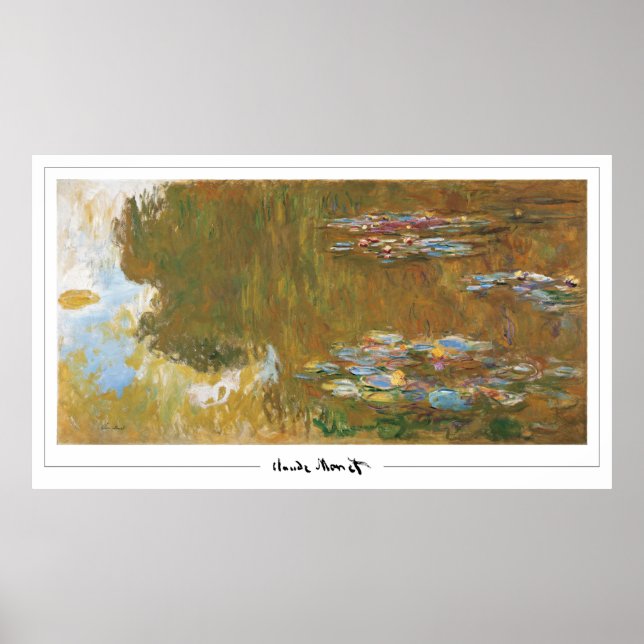 Claude Monet Zedign Art Poster nr 39 (Framsidan)