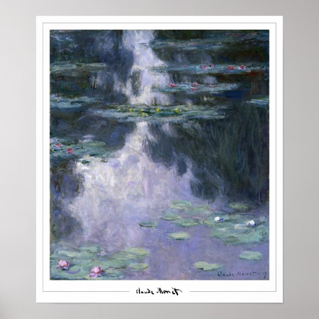 Claude Monet Zedign Art Poster nr 4 (Framsidan)