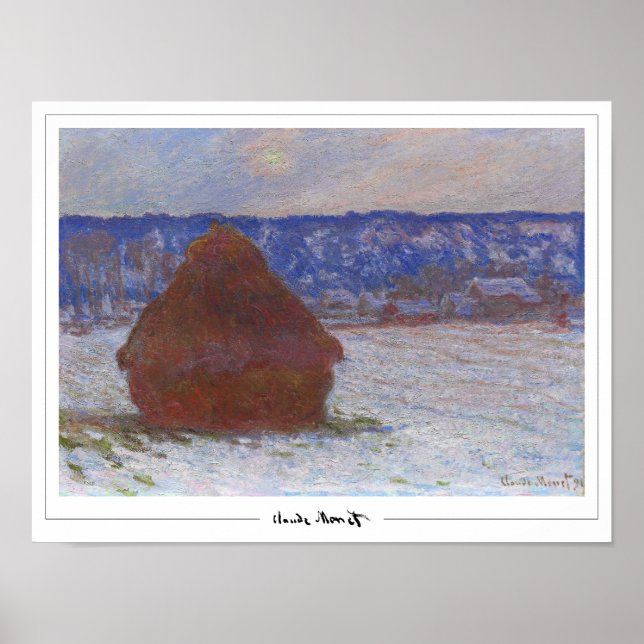 Claude Monet Zedign Art Poster nr 494 (Framsidan)