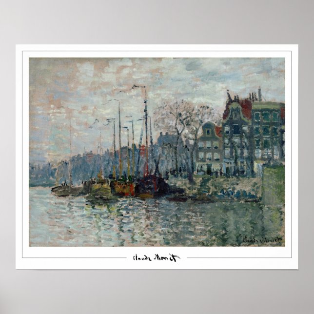 Claude Monet Zedign Art Poster nr 50 (Framsidan)