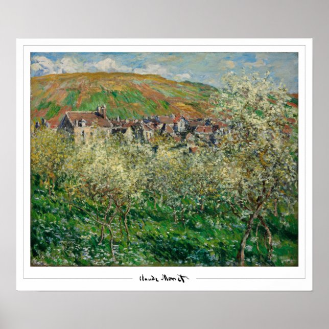 Claude Monet Zedign Art Poster nr 52 (Framsidan)