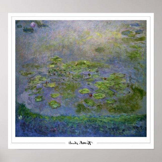 Claude Monet Zedign Art Poster nr 53 (Framsidan)