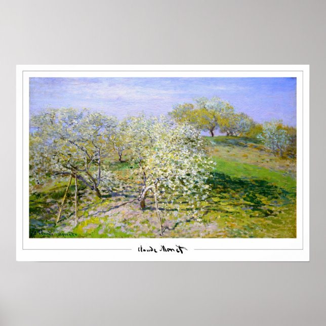 Claude Monet Zedign Art Poster nr 674 (Framsidan)